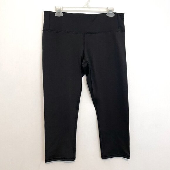 COPPER FIT Essential Energy Capri Leggings Black Compression Leggings Capris L - Picture 2 of 11